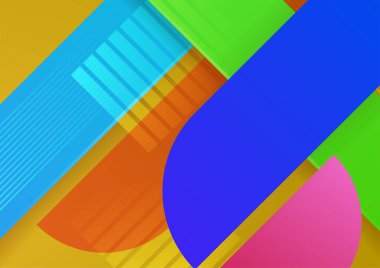 Renkli soyut arka plan. Modern soyut kapaklar, minimal kapaklar tasarım. Renkli geometrik arkaplan, vektör çizimi.