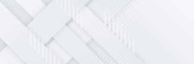 Gri beyaz soyut pankart parlaklığı ve sunum tasarımı için katman element vektörü. İş dünyası, şirket, kurum, parti, şenlik, seminer ve görüşmeler için uygun.