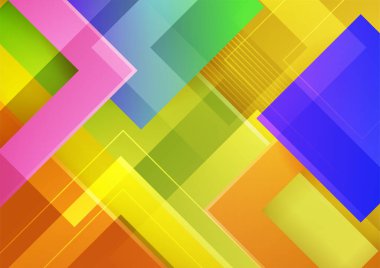 Renkli soyut arka plan. Modern soyut kapaklar, minimal kapaklar tasarım. Renkli geometrik arkaplan, vektör çizimi.