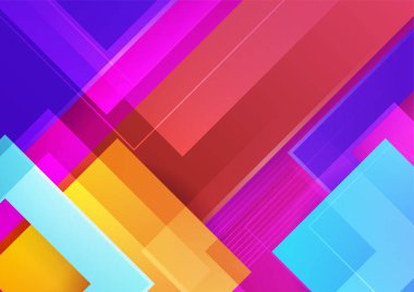 Renkli soyut arka plan. Modern soyut kapaklar, minimal kapaklar tasarım. Renkli geometrik arkaplan, vektör çizimi.