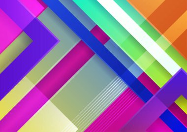 Renkli soyut arka plan. Modern soyut kapaklar, minimal kapaklar tasarım. Renkli geometrik arkaplan, vektör çizimi.