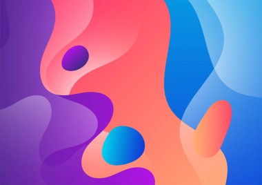 Renkli soyut arka plan. Modern soyut kapaklar, minimal kapaklar tasarım. Renkli geometrik arkaplan, vektör çizimi.