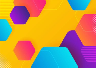 Renkli soyut arka plan. Modern soyut kapaklar, minimal kapaklar tasarım. Renkli geometrik arkaplan, vektör çizimi.