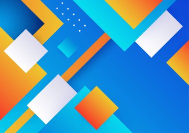 Renkli soyut arka plan. Modern soyut kapaklar, minimal kapaklar tasarım. Renkli geometrik arkaplan, vektör çizimi.