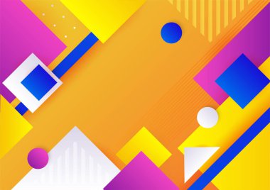 Renkli soyut arka plan. Modern soyut kapaklar, minimal kapaklar tasarım. Renkli geometrik arkaplan, vektör çizimi.