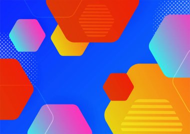 Renkli soyut arka plan. Modern soyut kapaklar, minimal kapaklar tasarım. Renkli geometrik arkaplan, vektör çizimi.