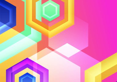 Renkli soyut arka plan. Modern soyut kapaklar, minimal kapaklar tasarım. Renkli geometrik arkaplan, vektör çizimi.