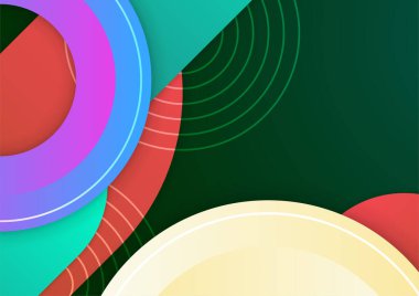 Renkli soyut arka plan. Modern soyut kapaklar, minimal kapaklar tasarım. Renkli geometrik arkaplan, vektör çizimi.