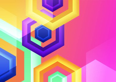 Renkli soyut arka plan. Modern soyut kapaklar, minimal kapaklar tasarım. Renkli geometrik arkaplan, vektör çizimi.