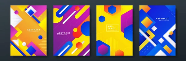 Colourful Abstract Background Poster Cover Brochure Presentation Annual Report Colorful — Stock Vector