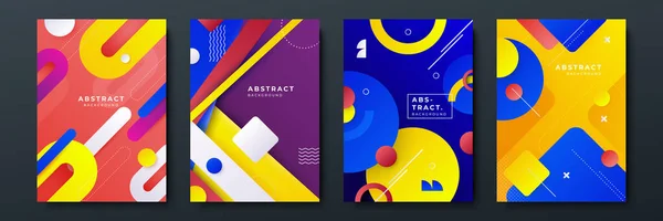 Kleurrijke Abstracte Achtergrond Voor Poster Omslag Brochure Presentatie Jaarverslag Kleurrijke — Stockvector