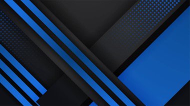 Mavi soyut fütüristik geometrik polimetrik teknoloji arka planı. Bilim ve teknoloji. Vektör illüstrasyonu