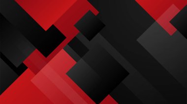 Yüksek kontrastlı kırmızı ve siyah çizgili. Soyut teknoloji grafik arka plan tasarımı. Vektör şirket geçmişi. Vektör illüstrasyonu.