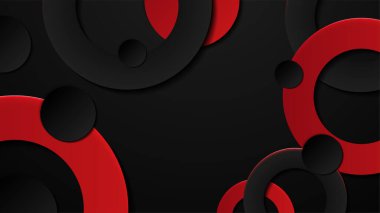 Yüksek kontrastlı kırmızı ve siyah çizgili. Soyut teknoloji grafik arka plan tasarımı. Vektör şirket geçmişi. Vektör illüstrasyonu.