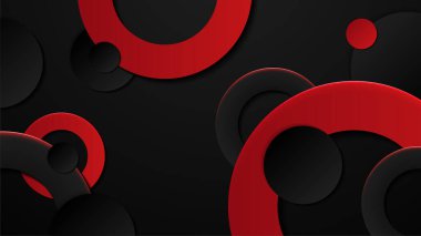 Yüksek kontrastlı kırmızı ve siyah çizgili. Soyut teknoloji grafik arka plan tasarımı. Vektör şirket geçmişi. Vektör illüstrasyonu.