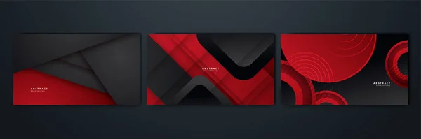 Moderne Schwarze Und Rote Abstrakte Hintergrund Abstrakter Hintergrund Mit Moderner — Stockvektor