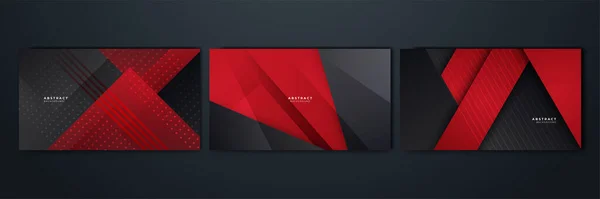 Moderní Černé Červené Abstraktní Pozadí Abstraktní Pozadí Moderní Kontrastní Barvou — Stockový vektor