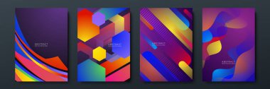 Karalama geometrik arkaplan için soyut renkli çizgi film dokusu. Broşür kapağı şablon tasarımı için vektör eğilimi şekli