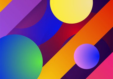 Renkli gradyan şekil soyut arkaplan. Sunum tasarımı, el ilanı, sosyal medya kapağı, web pankartı, teknoloji afişi için modern modaya uygun taze renge sahip soyut bir arkaplan