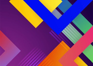 Renkli gradyan şekil soyut arkaplan. Sunum tasarımı, el ilanı, sosyal medya kapağı, web pankartı, teknoloji afişi için modern modaya uygun taze renge sahip soyut bir arkaplan