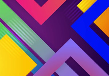 Renkli gradyan şekil soyut arkaplan. Sunum tasarımı, el ilanı, sosyal medya kapağı, web pankartı, teknoloji afişi için modern modaya uygun taze renge sahip soyut bir arkaplan