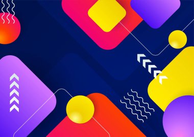 Yaratıcı tasarım için soyut renk arka plan seti