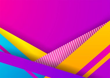 Neşeli soyut şekilli renkli tasarım arka planı