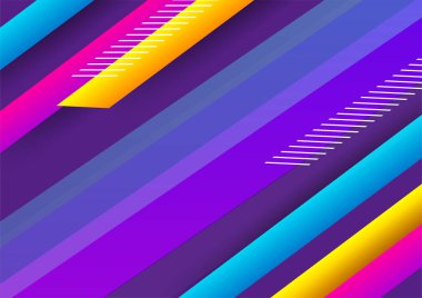 Neşeli soyut şekilli renkli tasarım arka planı