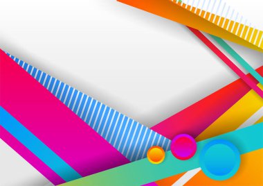 Neşeli soyut şekilli renkli tasarım arka planı