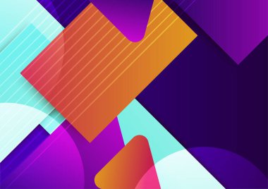 Poster kapağı tasarımı için soyut modayı değiştiren geometrik model arkaplan dokusu. En düşük renk eğimli pankart şablonu. Broşür için modern vektör dalga şekli