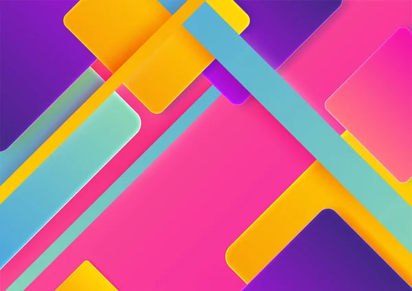 Fond Abstrait Coloré Formes Géométriques Arrière Plan Technologie Vectorielle Pour — Image vectorielle