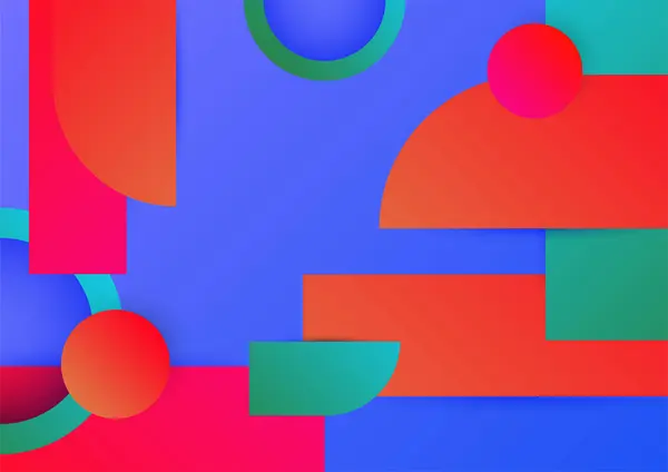 Cadre Coloré Artistique Avec Différents Éléments Sur Fond Sombre Vectoriel — Image vectorielle