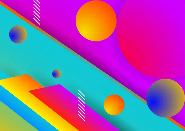 Vrolijke Abstracte Vorm Kleurrijke Design Achtergrond — Stockvector