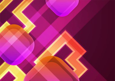 Modern geometrik soyut renkli tasarım arka planı. İş, şirket, kurum, parti, festival, giysi semineri için sunum tasarımı için soyut arkaplan parlamaları ve katman element vektörü