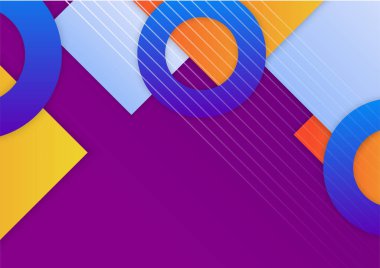 Modern geometrik soyut renkli tasarım arka planı. İş, şirket, kurum, parti, festival, giysi semineri için sunum tasarımı için soyut arkaplan parlamaları ve katman element vektörü