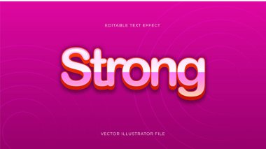 Modern, güçlü, düzenlenebilir metin efekti canlı, modern renk parlak. Metin tarzı efekti. Düzenlenebilir yazı tipi vektör dosyaları