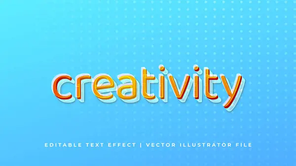 Criatividade Editável Estilo Efeito Texto Conceito Mockup Moderno Efeito Texto — Vetor de Stock