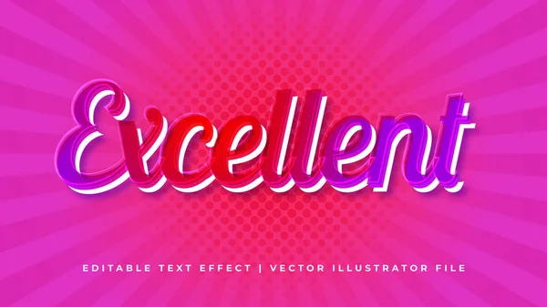 Moderno Ilustrador Efectos Estilo Texto Editable Plantilla Diseño Vectorial — Vector de stock