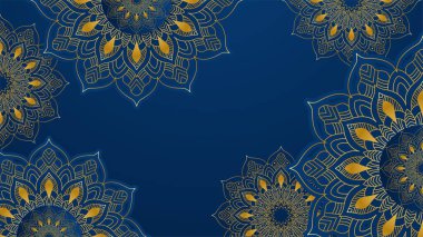 Lüks mandala kraliyet altın arabesk Arap İslami tarzı arka planda
