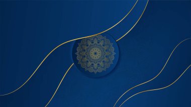 Lüks mandala kraliyet altın arabesk Arap İslami tarzı arka planda