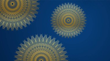 Ramazan Kareem afişi, 3d metalik altın hilal, kağıt, soyut arabesk çiçekleri ve Arapça el yazısı kaligrafi. Çeviri: Ramazan Kareem. Vektör.