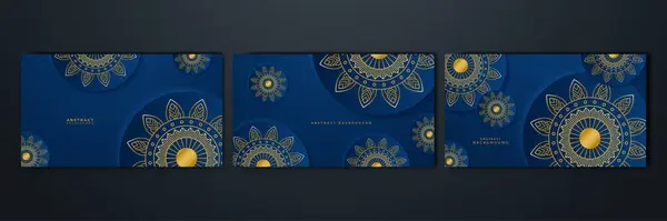 Luxus Mandala Mit Königlichen Goldenen Arabesken Arabisch Islamischen Oststil Hintergrund — Stockvektor