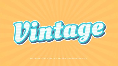 Düzenlenebilir metin biçimi efekti - grunge biçimi temalı retro vintage yaz metni