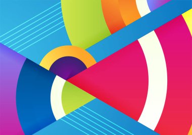 Sunum tasarımı için modern renkli soyut arkaplan