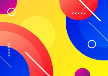 Modern renkli mavi kırmızı üç boyutlu soyut sunum arkaplanı