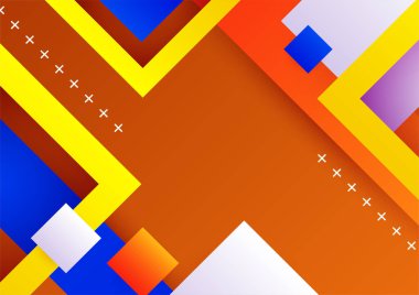 Modern renkli mavi kırmızı üç boyutlu soyut sunum arkaplanı