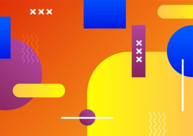 Modern renkli mavi kırmızı üç boyutlu soyut sunum arkaplanı