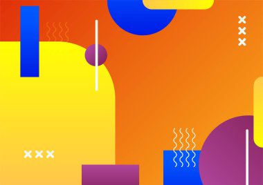 Modern renkli mavi kırmızı üç boyutlu soyut sunum arkaplanı