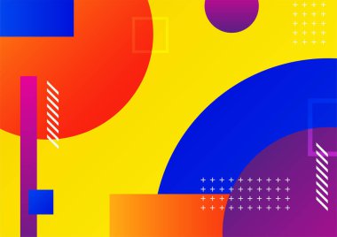 Modern renkli mavi kırmızı üç boyutlu soyut sunum arkaplanı