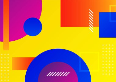 Modern renkli mavi kırmızı üç boyutlu soyut sunum arkaplanı